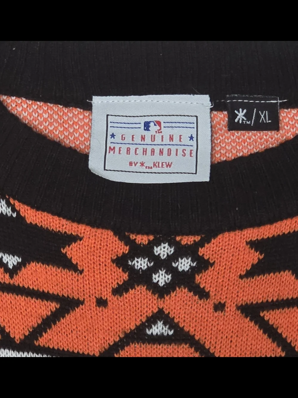 Genuine Merchandise San Francisco SF Orange and Black Crewneck Sweater